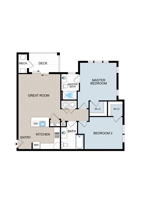 2 Bedroom 2 Bath, 1,128 sq f. at Holly Oaks, Aberdeen, 21001